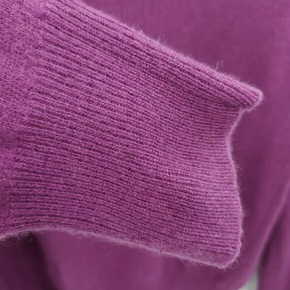 VTG 90s Fenn Wright Manson 100% Cashmere Turtleneck Sweater 40/M Purple - Picture 9 of 16